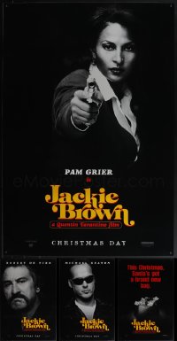 5x1005 LOT OF 5 UNFOLDED SINGLE-SIDED 27X40 JACKIE BROWN ONE-SHEETS 1997 Quentin Tarantino!