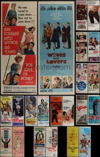 5x0440 LOT OF 24 MOSTLY UNFOLDED 1960S INSERTS 1960s great images from a variety of different movies!