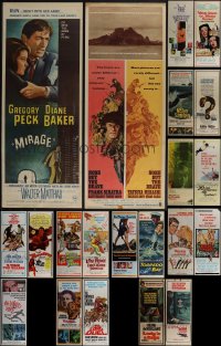 5x0443 LOT OF 23 UNFOLDED 1960S INSERTS 1960s great images from a variety of different movies!