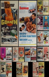 5x0447 LOT OF 22 MOSTLY UNFOLDED 1960S INSERTS 1960s great images from a variety of different movies!