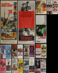 5x0437 LOT OF 25 MOSTLY UNFOLDED 1960S INSERTS 1960s great images from a variety of movies!