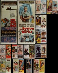 5x0438 LOT OF 25 FORMERLY FOLDED INSERTS 1950s-1970s great images from a variety of movies!