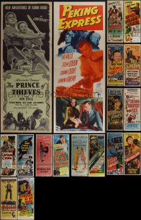 5x0441 LOT OF 24 FORMERLY FOLDED INSERTS 1940s-1950s great images from a variety of movies!