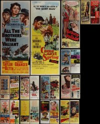 5x0444 LOT OF 23 FORMERLY FOLDED INSERTS 1950s-1970s great images from a variety of movies!