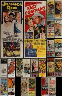 5x0448 LOT OF 22 FORMERLY FOLDED INSERTS 1950s-1960s great images from a variety of movies!