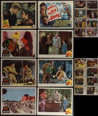 5x0232 LOT OF 24 LOBBY CARDS FROM DEAN STOCKWELL MOVIES 1940s-1950s incomplete sets!