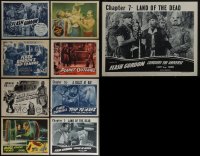 5x0243 LOT OF 9 FLASH GORDON RE-RELEASE SERIAL LOBBY CARDS R1940s-1950s Buster Crabbe as the hero!