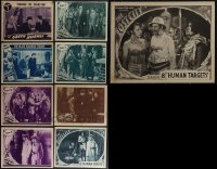 5x0241 LOT OF 9 SERIAL LOBBY CARDS 1930s-1940s great scenes from a variety of movies!