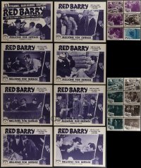 5x0234 LOT OF 22 RE-RELEASE SERIAL LOBBY CARDS R1940s-1950s complete & incomplete sets!