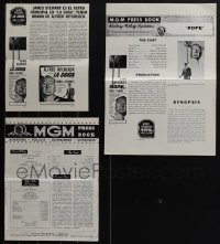 5x0278 LOT OF 3 UNCUT ROPE RE-RELEASE PRESSBOOKS R1958 cool ads that show Alfred Hitchcock!