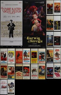 5x0482 LOT OF 26 MOSTLY FORMERLY FOLDED ITALIAN LOCANDINAS 1960s-2020s a variety of movie images!