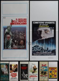 5x0486 LOT OF 22 MOSTLY FOLDED ITALIAN LOCANDINAS 1970s-1980s a variety of movie images!