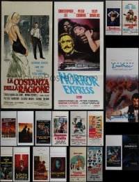 5x0487 LOT OF 21 MOSTLY FOLDED ITALIAN LOCANDINAS 1960s-1990s a variety of movie images!