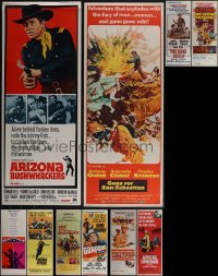 5x0466 LOT OF 17 MOSTLY UNFOLDED COWBOY WESTERN INSERTS 1960s great images from a variety of movies!