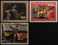 5x0248 LOT OF 3 MEN SPANKING WOMEN LOBBY CARDS 1920s-1940s Viola Dana, Joan Davis & June Haver!