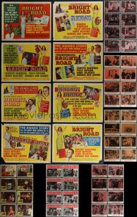 5x0223 LOT OF 56 LOBBY CARDS 1950s-1960s complete sets from seven different movies!