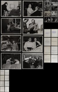 5x0392 LOT OF 16 MGM CANDID DELUXE 8X10 PHOTOS 1940s-1950s great images of stars behind the scenes!