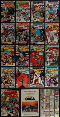 5x0286 LOT OF 17 HOWARD THE DUCK COMIC BOOKS 1970s Marvel Comics, includes the first issue!