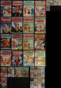 5x0284 LOT OF 21 SHAZAM COMIC BOOKS 1970s DC Comics, issues between 1 to 35 including 1 through 8!