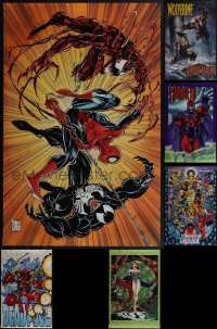 5x0594 LOT OF 7 UNFOLDED MARVEL COMICS COMMERCIAL POSTERS 1993 Spider-Man, X-Men, Deadpool & more!