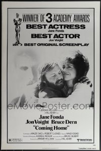 5x0632 LOT OF 31 UNFOLDED SINGLE-SIDED 27X41 COMING HOME AWARDS STYLE ONE-SHEETS 1977 Voight, Fonda