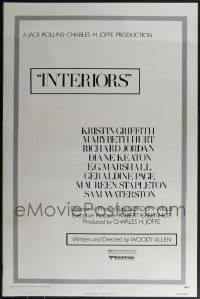 5x0641 LOT OF 29 UNFOLDED SINGLE-SIDED 27X41 INTERIORS STYLE A ONE-SHEETS 1978 Woody Allen classic!