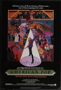 5x0850 LOT OF 11 UNFOLDED SINGLE-SIDED 27X41 AMERICAN POP ONE-SHEETS 1981 McClean & Bakshi art!