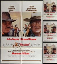 5x0198 LOT OF 5 FOLDED BIG JAKE ONE-SHEETS 1971 John Wayne & Richard Boone western!