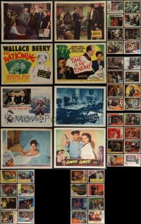 5x0225 LOT OF 48 1940S LOBBY CARDS 1940s great scenes from a variety of different movies!