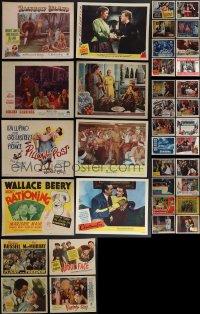 5x0227 LOT OF 36 1940S LOBBY CARDS 1940s great scenes from a variety of different movies!