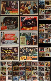 5x0222 LOT OF 60 1940S LOBBY CARDS 1940s great images from a variety of different movies!