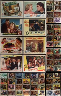 5x0214 LOT OF 93 1940S LOBBY CARDS 1940s great images from a variety of different movies!