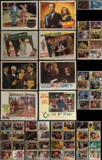 5x0215 LOT OF 90 1940S LOBBY CARDS 1940s great images from a variety of different movies!