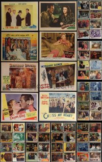 5x0218 LOT OF 85 1940S LOBBY CARDS 1940s great scenes from a variety of different movies!