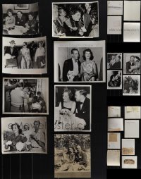 5x0397 LOT OF 12 NEWS PHOTOS 1930s-1970s great candid images of many Hollywood stars!