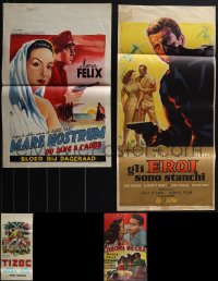 5x0328 LOT OF 4 FOLDED MARIA FELIX MISCELLANEOUS NON-US POSTERS 1950s-1960s great artwork!