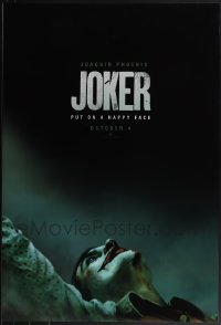 5x0908 LOT OF 9 UNFOLDED DOUBLE-SIDED 27X40 JOKER TEASER ONE-SHEETS 2019 Joaquin Phoenix, DC Comics