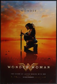 5x0943 LOT OF 7 UNFOLDED DOUBLE-SIDED 27X40 WONDER WOMAN JUNE 2 STYLE TEASER ONE-SHEETS 2017 Gadot