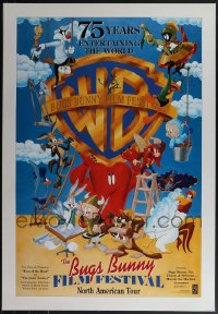 5x0618 LOT OF 13 UNFOLDED DOUBLE-SIDED BUGS BUNNY FILM FESTIVAL POSTERS 1998 Warner Bros cartoons!