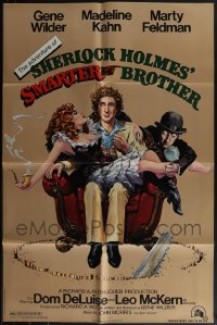 5x0147 LOT OF 21 FOLDED ADVENTURE OF SHERLOCK HOLMES' SMARTER BROTHER ONE-SHEETS 1975 Gene Wilder!