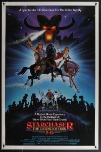 5x0891 LOT OF 9 UNFOLDED SINGLE-SIDED 27X41 STARCHASER ONE-SHEETS 1985 The Legend of Orin in 3-D!