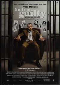 5x0792 LOT OF 16 UNFOLDED DOUBLE-SIDED 27X40 FIND ME GUILTY ONE-SHEETS 2006 Vin Diesel, Sidney Lumet