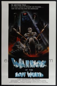 5x0795 LOT OF 15 UNFOLDED SINGLE-SIDED WARRIOR OF THE LOST WORLD ONE-SHEETS 1983 tyranny & violence!