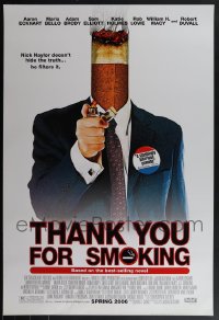 5x0851 LOT OF 11 UNFOLDED SINGLE-SIDED 27X40 THANK YOU FOR SMOKING ADVANCE ONE-SHEETS 2006 Reitman