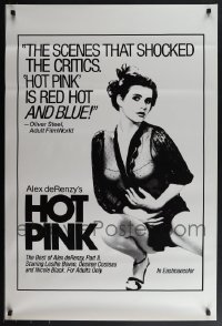 5x0764 LOT OF 18 UNFOLDED SINGLE-SIDED 27X41 HOT PINK ONE-SHEETS 1983 Alex deRenzy, Lesllie Bovee