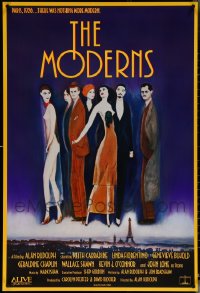 5x0789 LOT OF 16 UNFOLDED SINGLE-SIDED 27X40 MODERNS ONE-SHEETS 1988 great art by Keith Carradine!