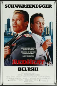 5x0869 LOT OF 10 UNFOLDED SINGLE-SIDED 27X41 RED HEAT ONE-SHEETS 1988 Schwarzenegger, Belushi