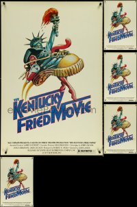 5x0952 LOT OF 6 UNFOLDED SINGLE-SIDED 27X41 KENTUCKY FRIED MOVIE ONE-SHEETS 1977 great shoe art!