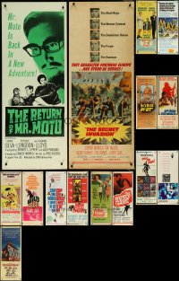 5x0467 LOT OF 17 MOSTLY UNFOLDED 1960S INSERTS 1960s great images from a variety of movies!