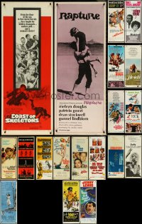 5x0460 LOT OF 19 MOSTLY UNFOLDED 1960S INSERTS 1960s great images from a variety of movies!